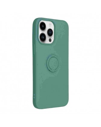 Θήκη σιλικόνης Ring Green για iPhone 14 Pro Max
