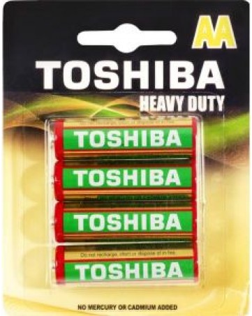 Μπαταρίες Toshiba Heavy Duty R6 AA 4TEM