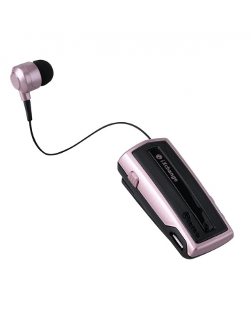 Bluetooth headset με πτυσσόμενο ακουστικό και δόνηση iXchange UA28 ροζ χρυσό