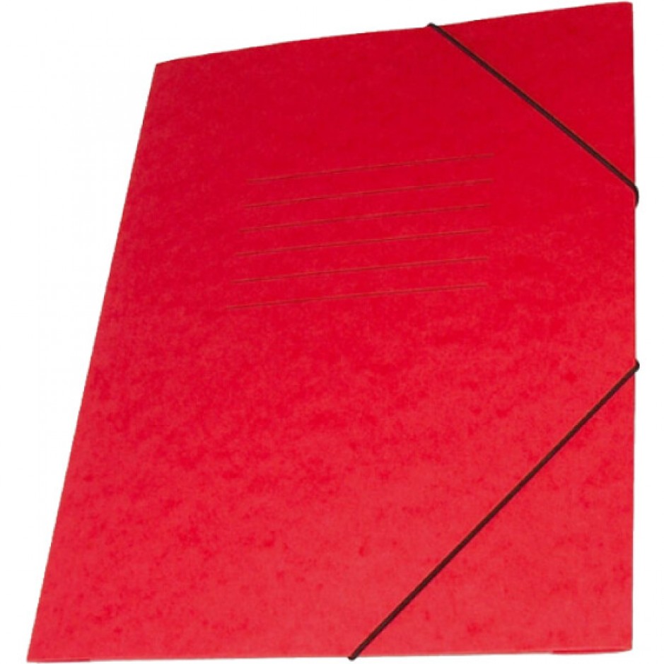 Φάκελος Πρεσπάν Α4 με λάστιχο - Κόκκινος