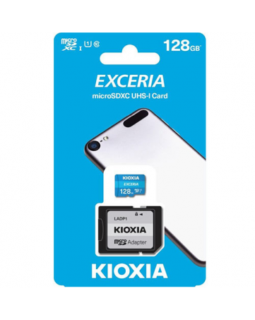 Κάρτα Μνήμης Micro SD με αντάπτορα Kioxia LMEX1L128GG2 128 GB CL10