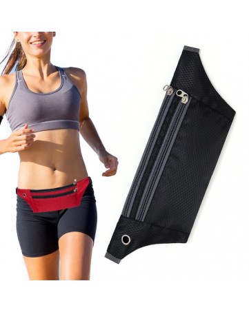 Τσαντάκι άθλησης Ultimate running belt με έξοδο ακουστικών OEM μαύρο