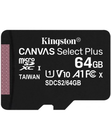 Κάρτα Μνήμης Micro SD 64GB - Kingston SDCS2/64GBSP 100R A1 C10