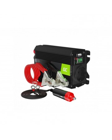 Greencell Car Power Inverter Converter 12V to 230V 300W/600W with USB