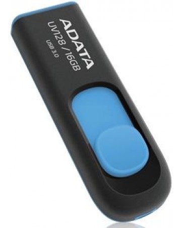 Usb flash drive Adata dashdrive 16GB UV128 Gen 1 black/blue usb 3.2