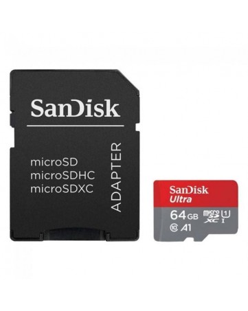 Κάρτα μνήμης Sandisk SDSQUA4-064G-GN6MA Ultra 64GB Micro SDXC UHS-I CLASS 10 + SD ADAPTER