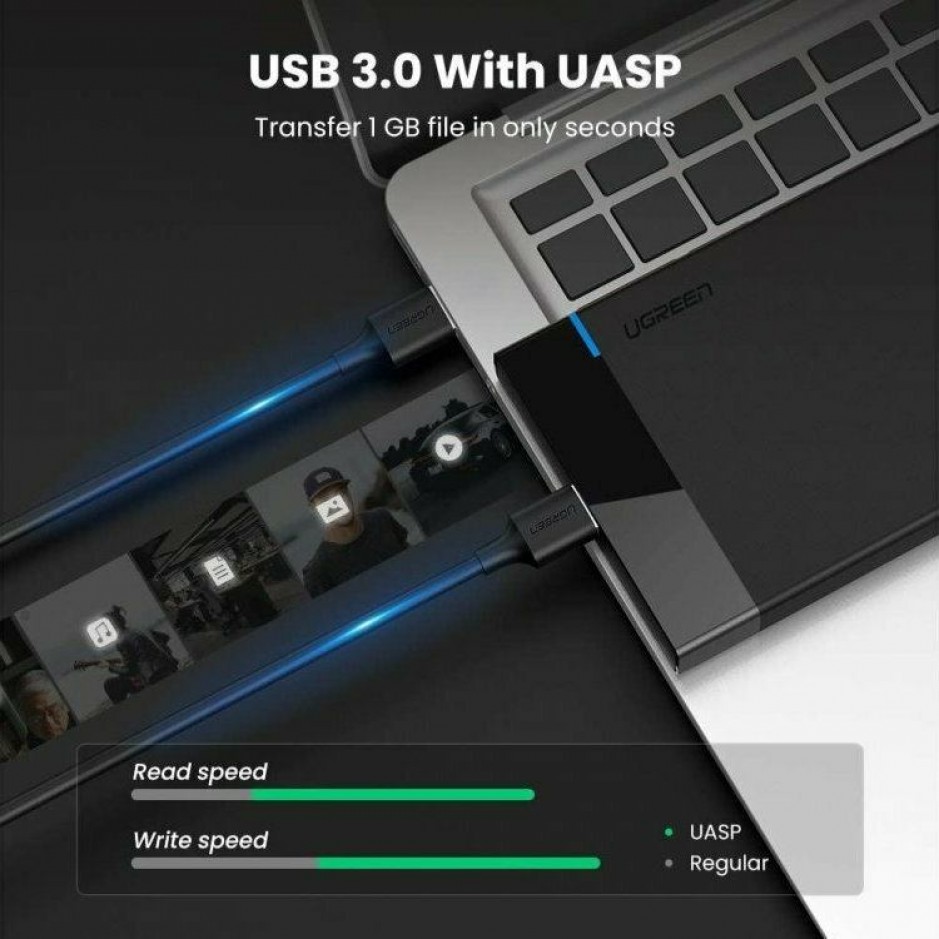 Εξωτερική θήκη σκληρού δίσκου 2,5 SATA USB 3.0 - UGREEN US221 30848