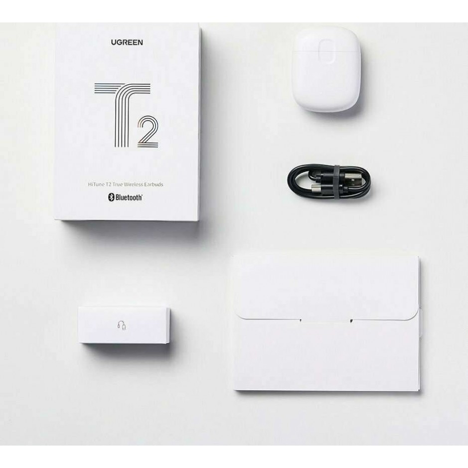 Bluetooth ακουστικά TWS White - Ugreen T2/80652