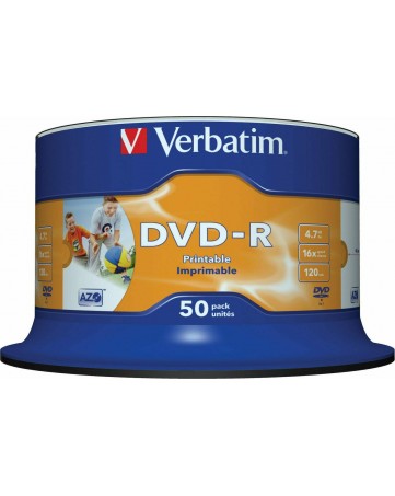 Verbatim DVD-R 16X 4.7GB συσκευασία 50 τεμαχίων