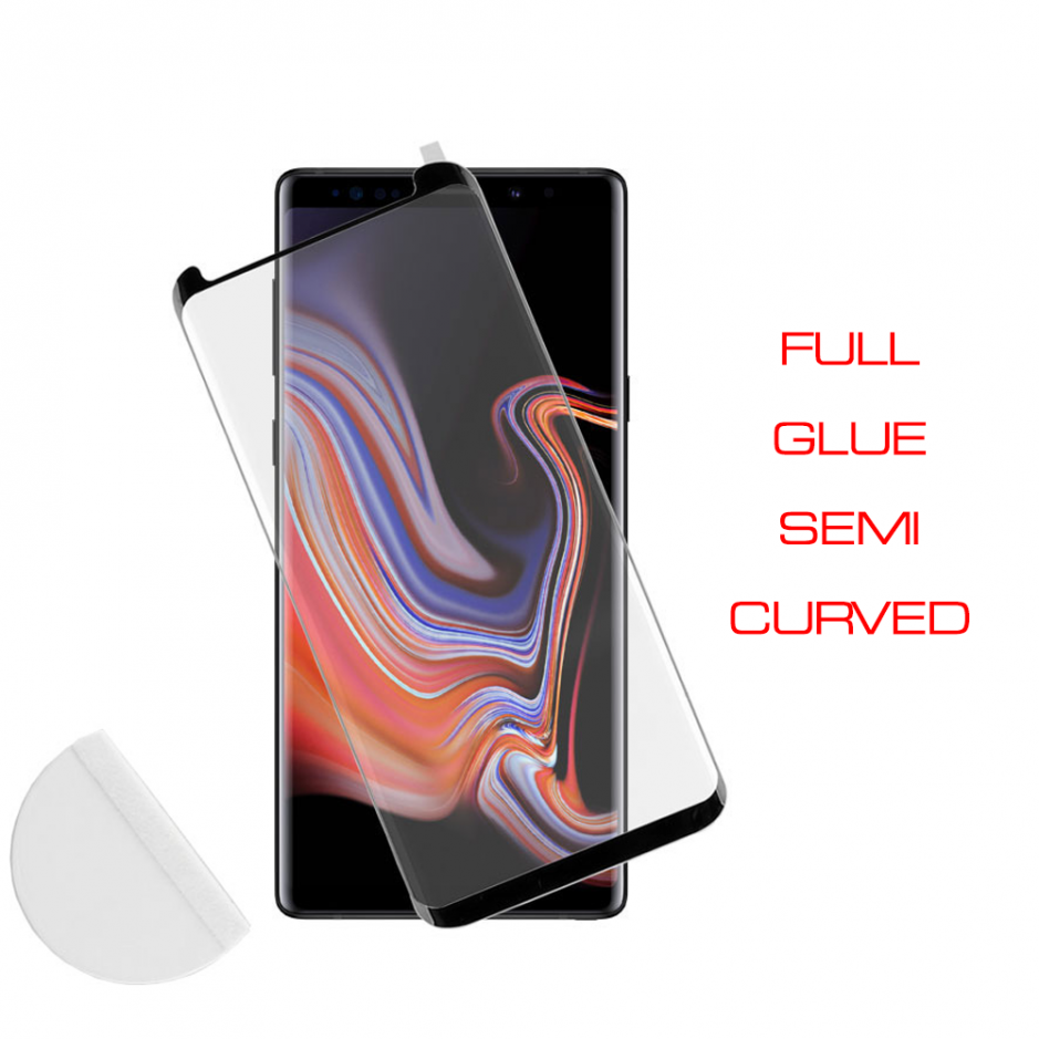 Idol 1991 Tempered Glass Samsung Note 9 N960 0.30mm 3D Full Glue Semi Curved Transparent + Squeezy Card